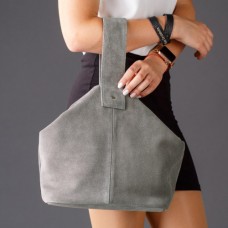 Замшевая женская сумка №901054 gray