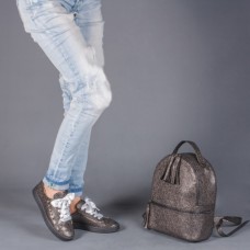 Кожаный женский рюкзак №901219 bronze