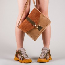 Женская замшевая сумочка №901504 brown