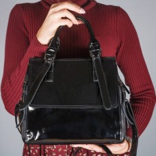Женская сумка из кожи №902352 черный