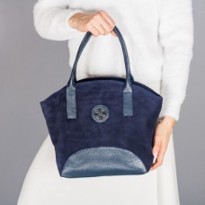Замшевая женская сумка LL №902526 синий