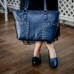 Женская кожаная сумка №90433 blue