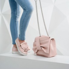 Женская сумочка из натуральной кожи №90576 pink