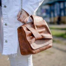 Кожаная сумочка женская №90888 brown