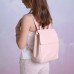 Рюкзак женский кожаный №91739 pink