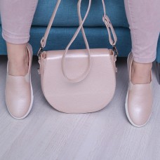 Женская сумочка из натуральной кожи LL №91779 pink