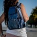 Рюкзак женский кожаный №91969 blue