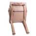 Кожаный женский рюкзак с клапаном №1005 Pink