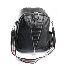 Рюкзак натуральная кожа 1105-1 Black
