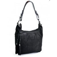 Женская замшевая сумка Parse №1871A Черный