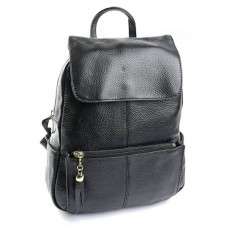 Кожаный женский рюкзак 322-1 Black