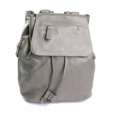 Рюкзак кожаный женский №326 Серый