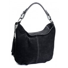 Женская замшевая сумка №327 Черный
