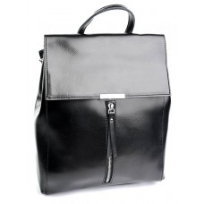 Кожаный рюкзак женский Parse 373 Black