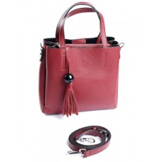 Небольшая женская сумка кожаная M-Bag 6060 Red