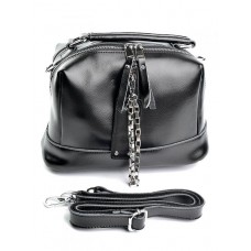Женская сумка натуральная кожа №6109-G Black