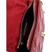 Женский кожаный клатч на цепочке №612 Red
