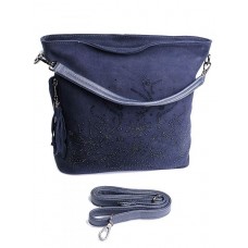 Замшевая женская сумка №6227 Синий