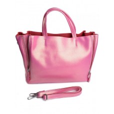 Женская кожаная сумка №650 Розовый