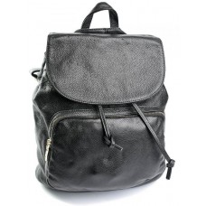 Кожаный женский рюкзак №6554-1 Черный