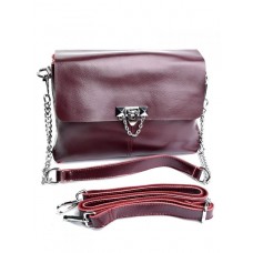 Женская кожаная сумка кросс-боди №6602-G W.Red