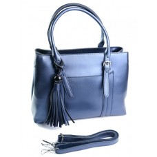 Кожаная женская сумка №680 Синий