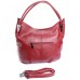 Женская сумка кожаная №7100-6 красный