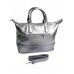 Мягкая кожаная сумка женская №729-1 Gray