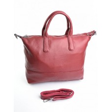 Кожаная женская сумка мягкая №729-1 Red