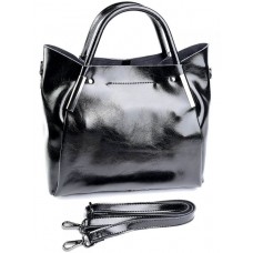 Женская кожаная сумка №847HK Черный