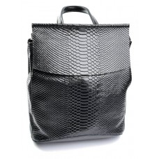 Женский рюкзак кожаный №8504-4 Черный