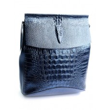 Женский рюкзак кожаный Parse 8504-7 W.Blue