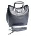 Женская сумка из натуральной кожи №8653 Серебро