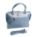 Женская сумка из натуральной кожи №8665 Голубой