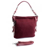 Женская сумка из кожи и замши Parse 8779-M W.Red
