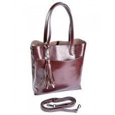 Женская сумка из натуральной кожи №8870 Коричневый