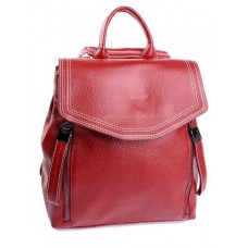 Рюкзак натуральная кожа №88805 Красный