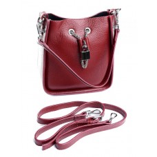 Кожаная женская сумка №89060 Красный