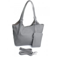 Женская сумка кожа 9039 Gray Blue