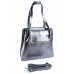 Женская сумка из натуральной кожи №91391 Серый