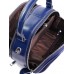 Кожаная сумка с комбинацией замши №A7053-1 Синий