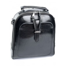 Кожаный женский рюкзак A7055-12 Black