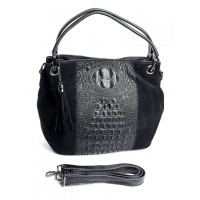 Женская сумка из натуральной замши Parse CB-8812 Black