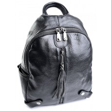 Кожаный рюкзак женский №DZ-302-1 Черный