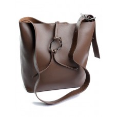 Кожаная женская сумка на плечо M-bag E0-63 Coffee