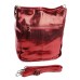 Женская сумка кожаная №M-8812 Красный
