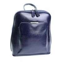 Женский кожаный рюкзак Parse №MH-8628 синий