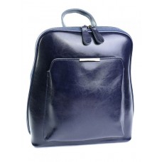 Женский кожаный рюкзак №MH-8628 синий