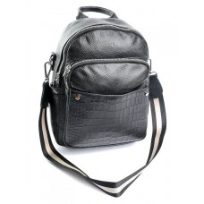 Кожаный женский рюкзак №NO-612 Black