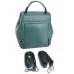 Кожаный рюкзак женский №NO-A7099 Зеленый